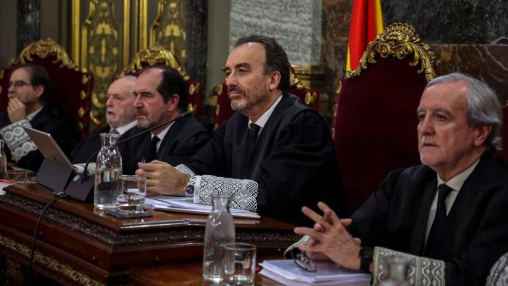 Magistrados de la Sala Penal del Tribunal Supremo, presidida por Manuel Marchena./