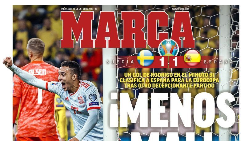 Portada MARCA (16/10/19)