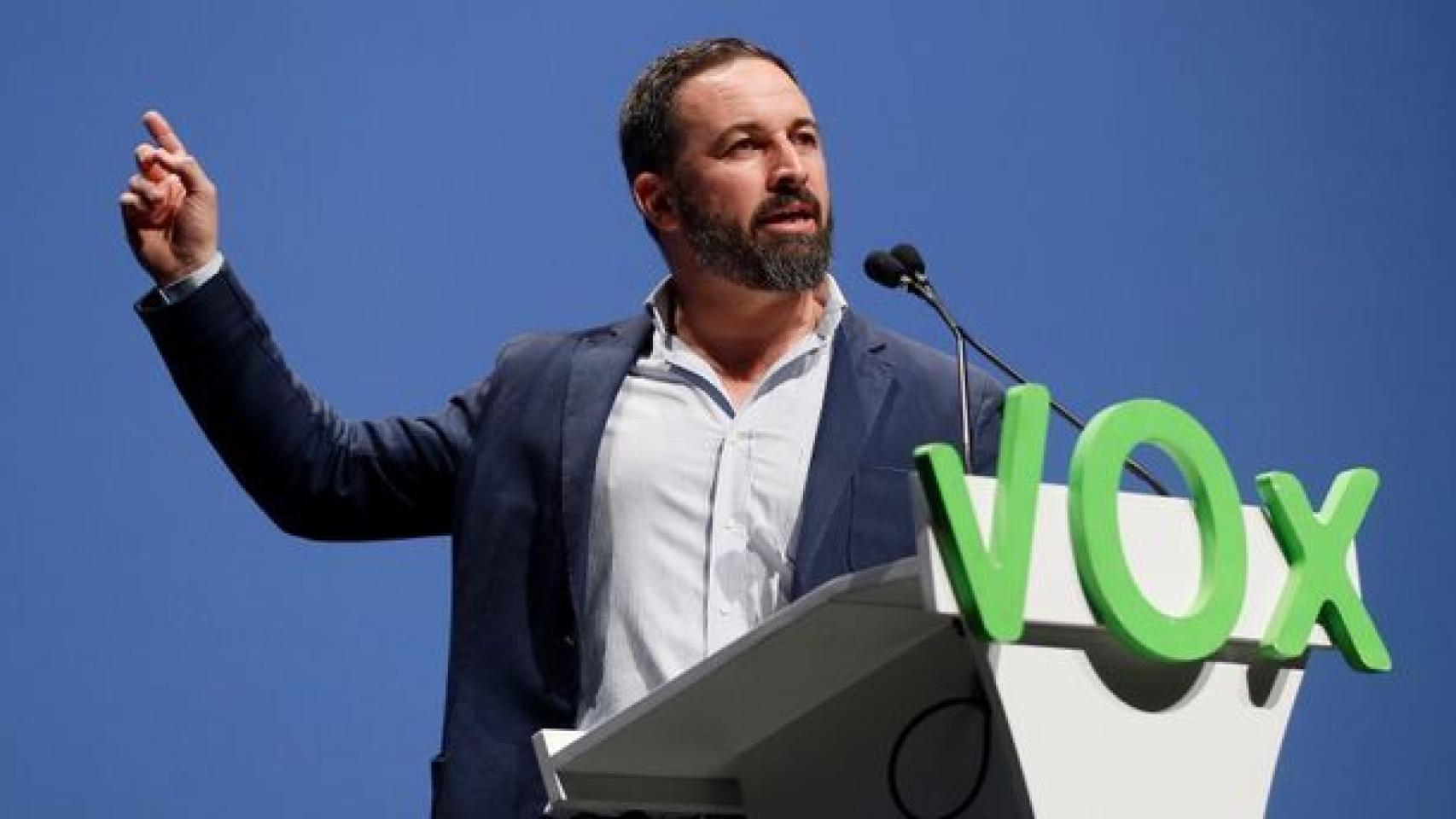 El líder de Vox Santiago Abascal