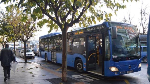 Autobús interurbano en A Coruña