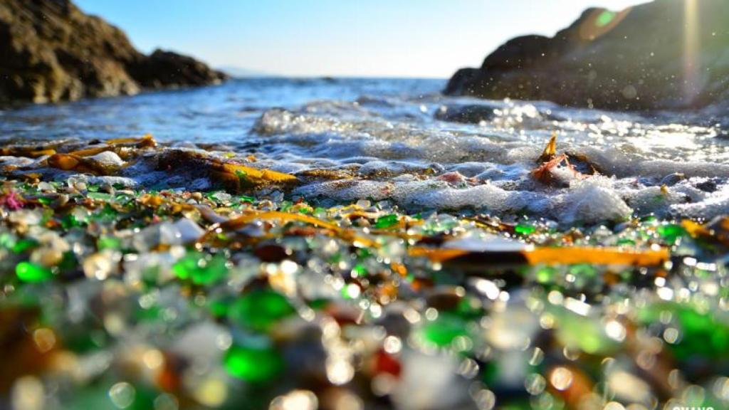 Playa de los cristales de Laxe