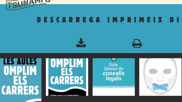 La web de Tsunami Democratic