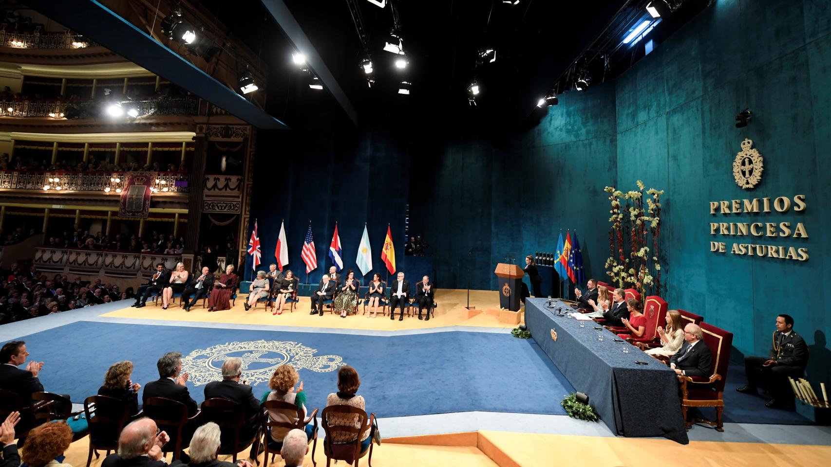Ceremonia de entrega de los Premios Princesa de Asturias 2019.