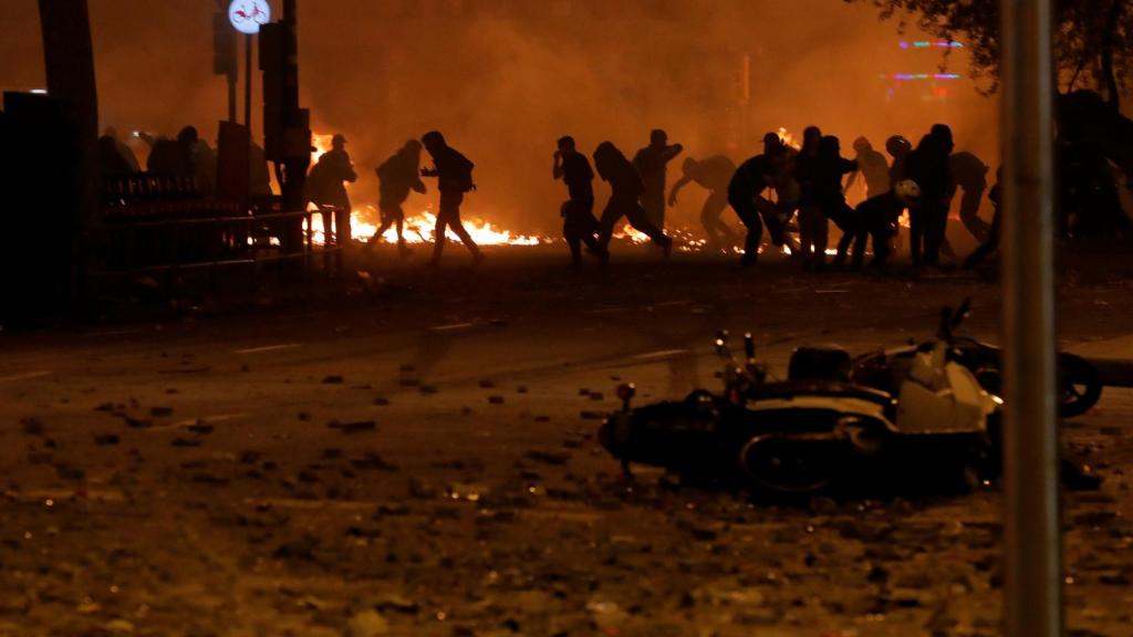 Los CDR, incendiando Barcelona en octubre de 2019.