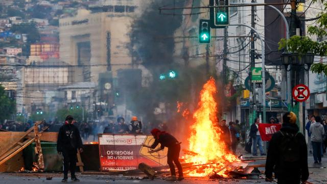 Protestas en Chile.