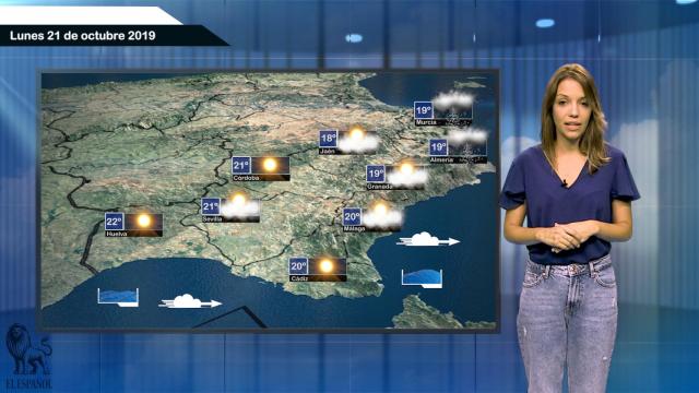 Fotograma de la predicción del tiempo de este lunes.