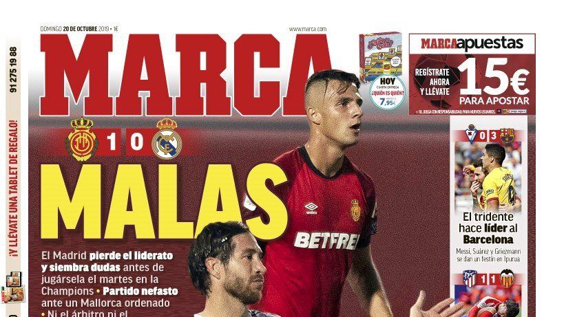 Portada MARCA (20/10/19)