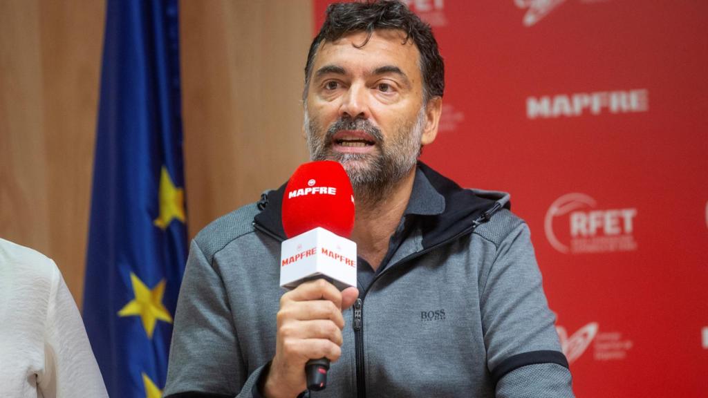 Sergi Bruguera, en una rueda de prensa