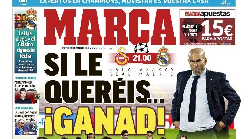 Portada MARCA (22(10/2019)