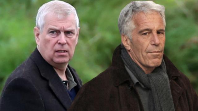 El príncipe Andrés de York en un montaje de JALEOS junto a Jeffrey Epstein.