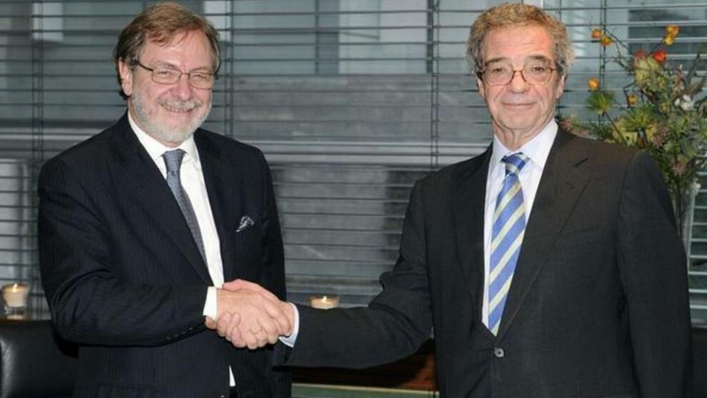 Juan Luis Cebrián y César Alierta (Telefónica).