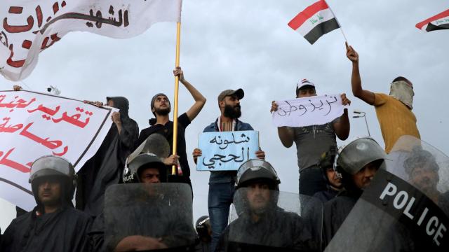 Protestas en Irak.