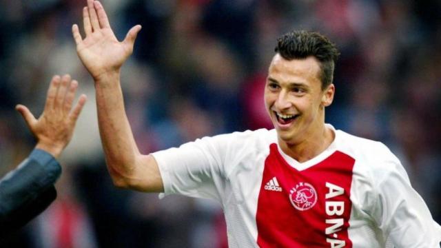 Zlatan Ibrahimovic, en un partido del Ajax de Ámsterdam