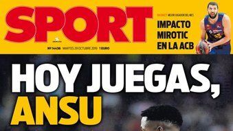 Portada Sport (29/10/19)