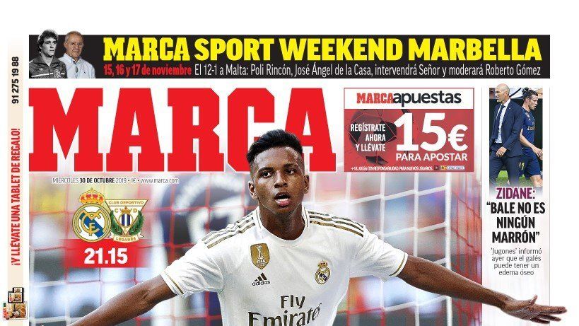 Portada MARCA (30/10/19)