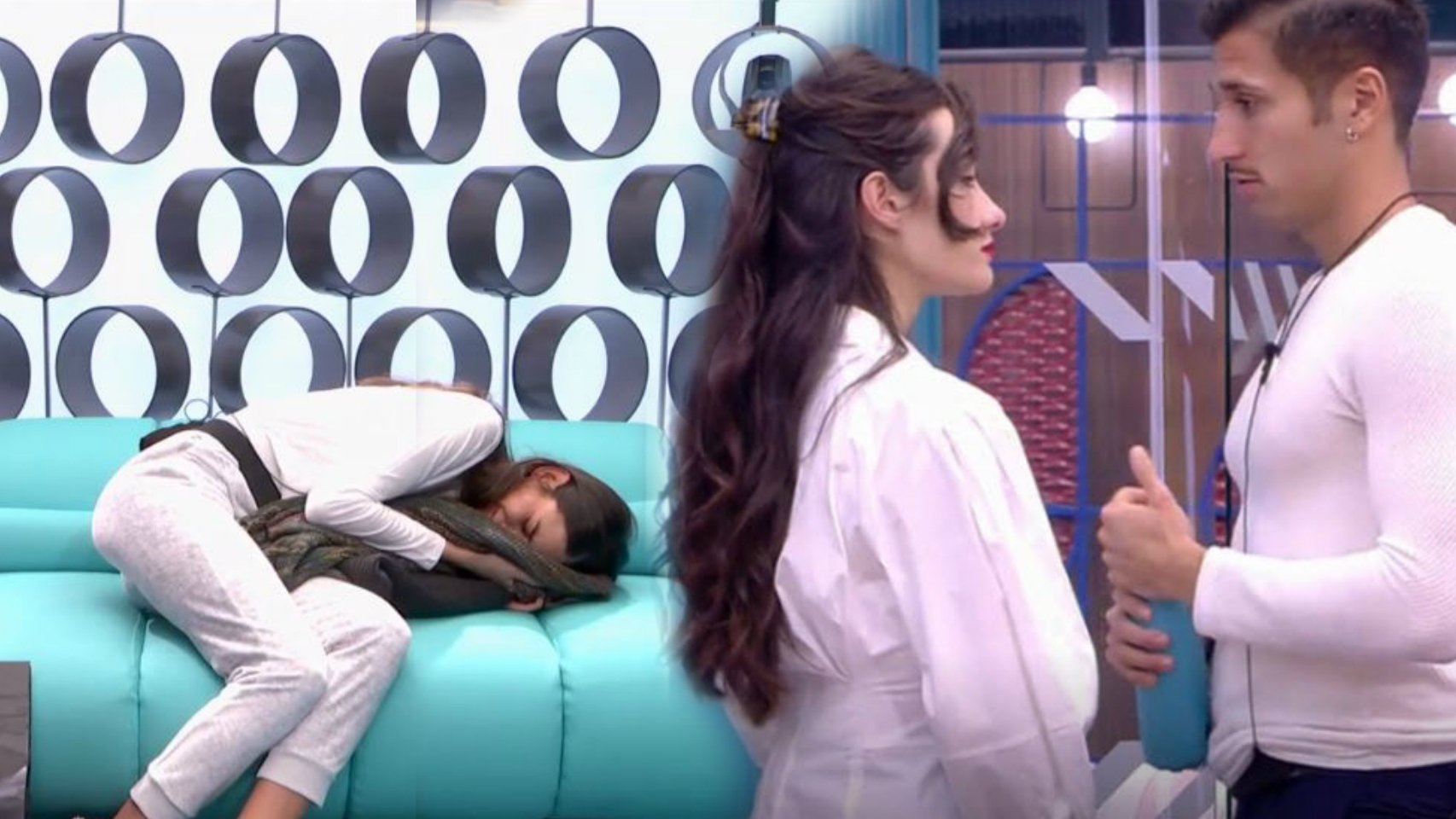 Estela Grande derrumbada al ver el jersey de Diego, y Gianmarco habla con Adara | Montaje de JALEOS