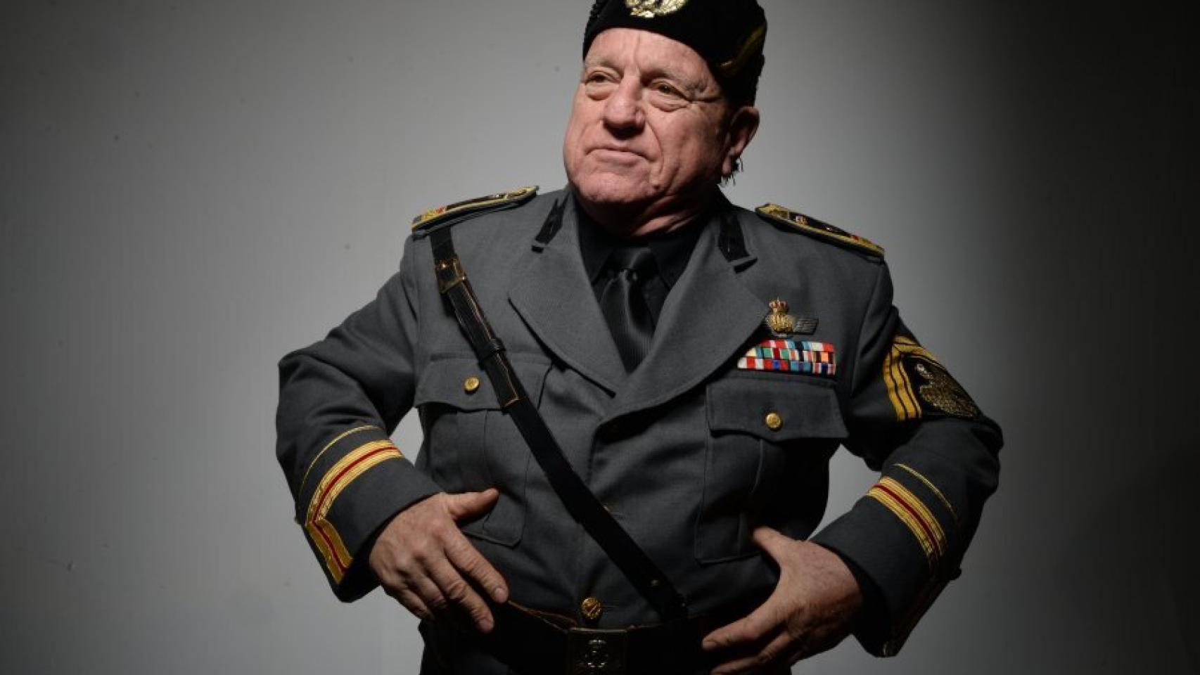 Leo Bassi disfrazado de Mussolini.
