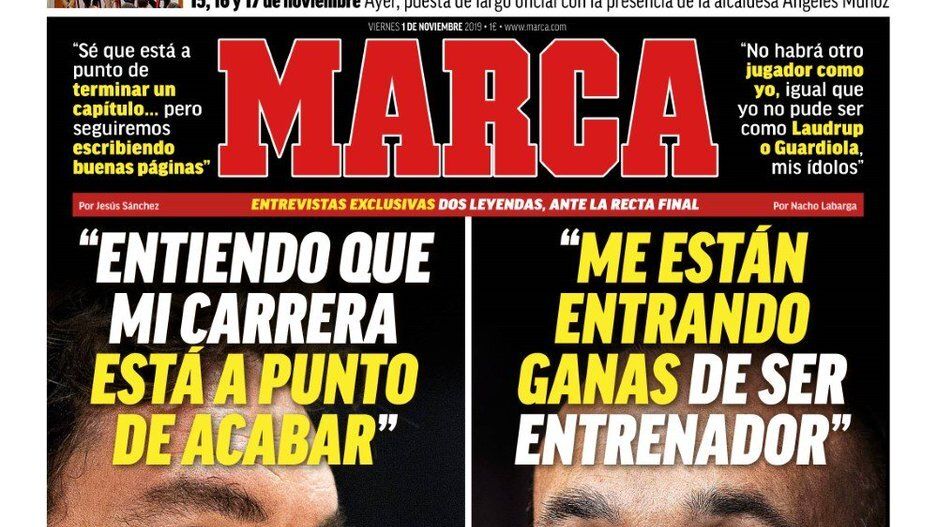Portada MARCA (01/11/19)