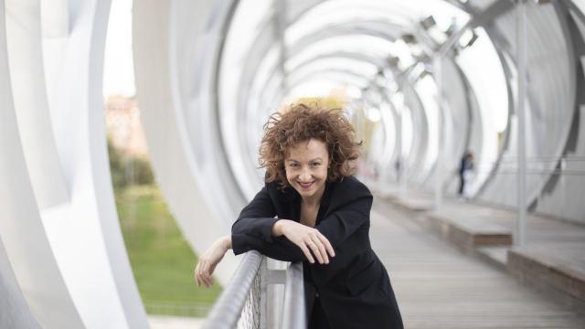 Lucía Marín, directora de orquesta, antes de su debut con la OCNE en el Auditorio Nacional.