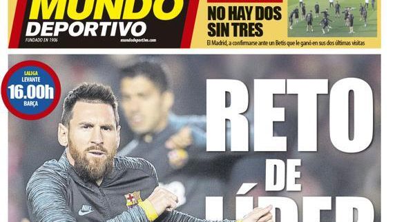 Portada Mundo Deportivo (02/11/2019)