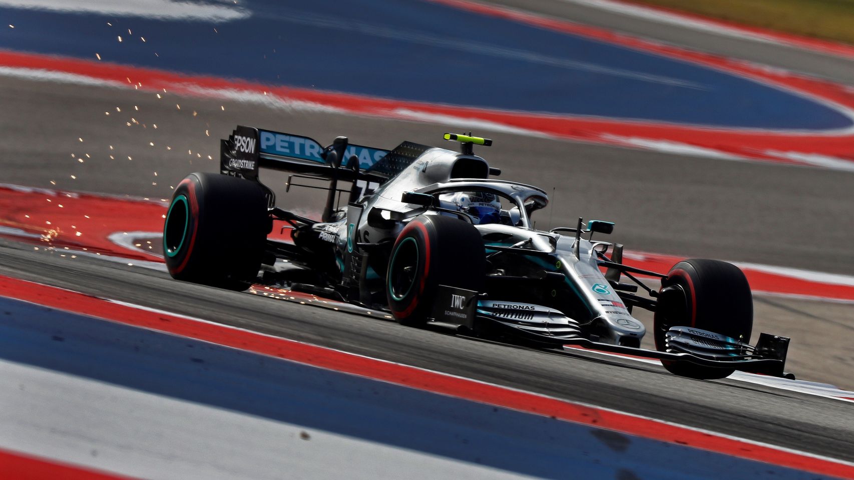 Bottas, durante un momento del GP de EEUU