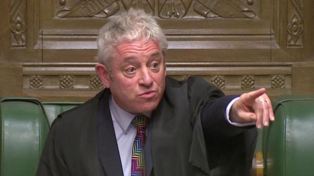 John Bercow en una sesión del Parlamento británico.