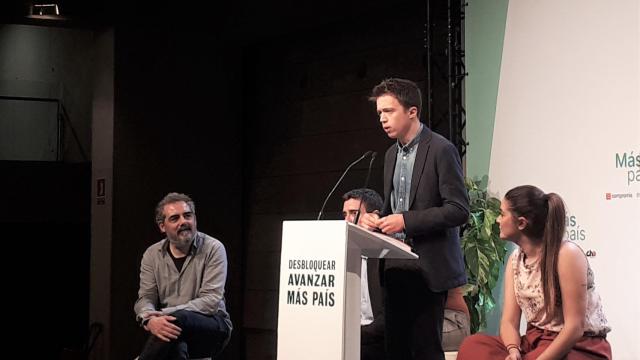 Íñigo Errejón durante su acto este sábado.