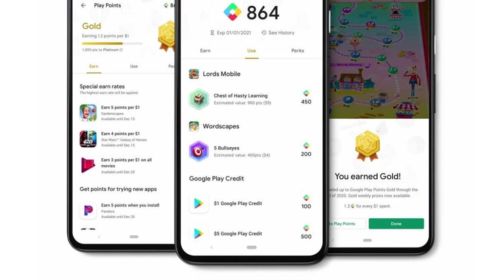 Google Play Points: premios por gastar dinero en apps y juegos