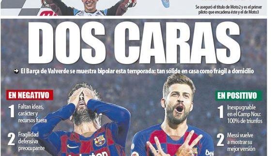 La portada del diario Mundo Deportivo (04/11/2019)