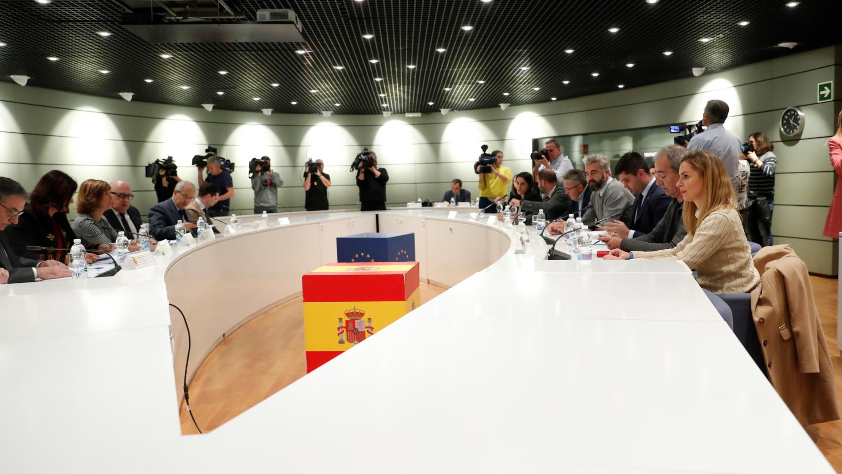 Reunión entre representantes del Gobierno, del CSD y de AFE