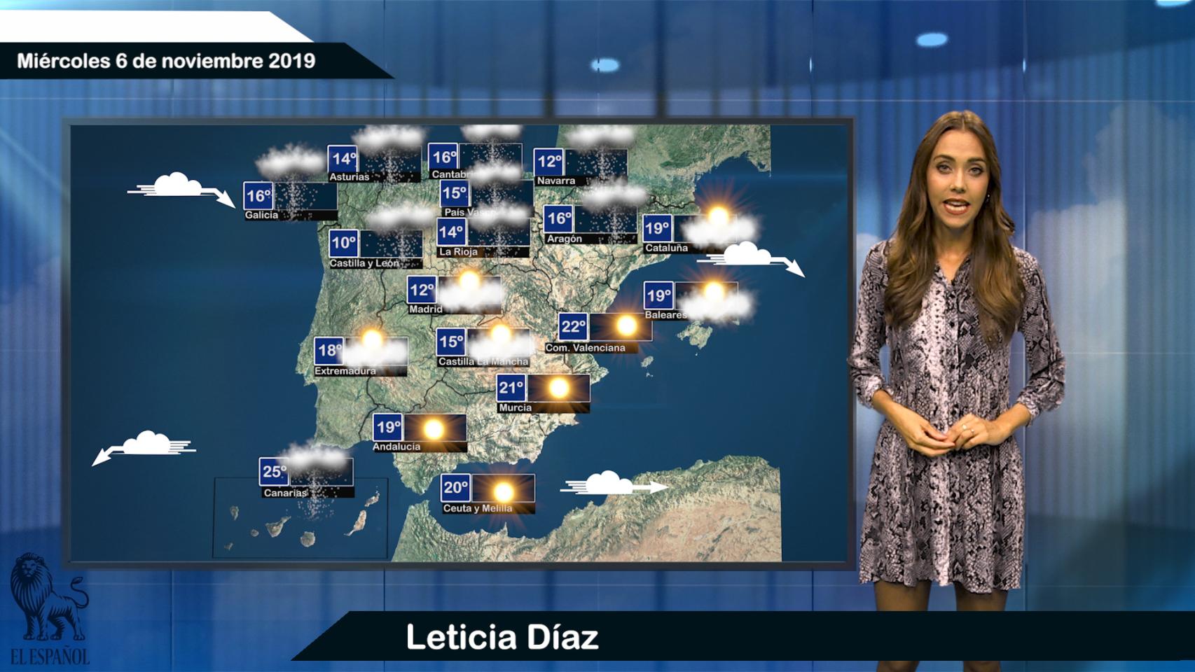 Imagen de la predicción del tiempo.