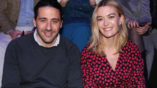 Carlos Torretta y Marta Ortega en un desfile de moda.