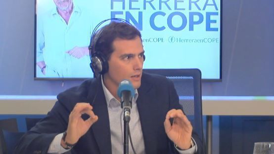Albert Rivera en su entrevista en Cope.
