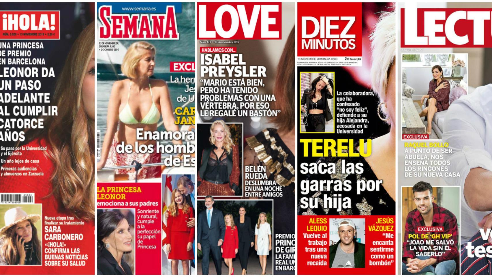 Estas son las revistas de este miércoles.