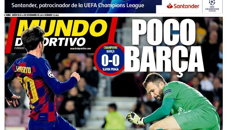 Portada Mundo Deportivo (06/11/19)