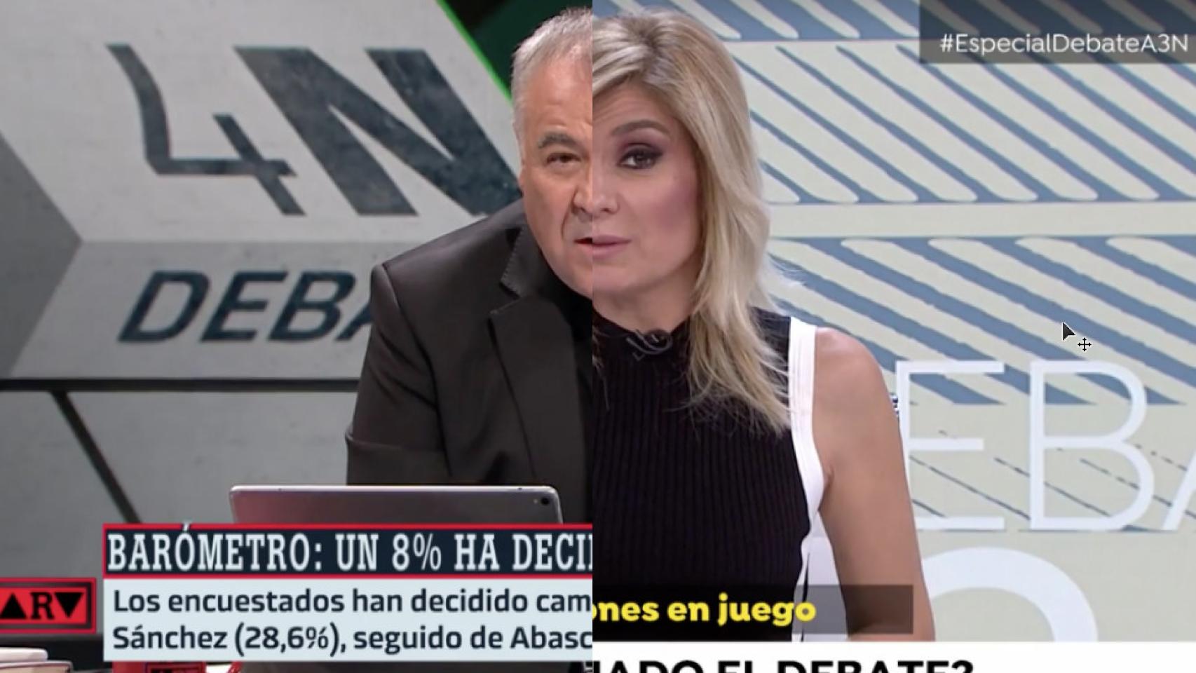 Antonio García Ferreras y Sandra Golpe.