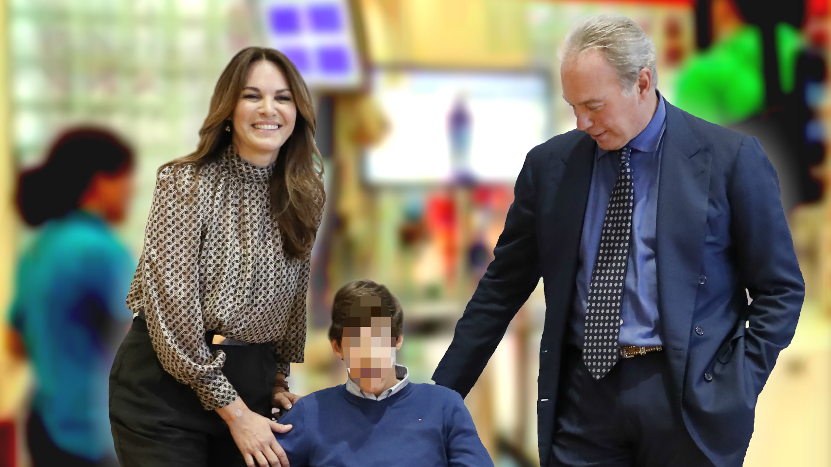 Fabiola Martínez, Kike y Bertín Osborne en un montaje de JALEOS.