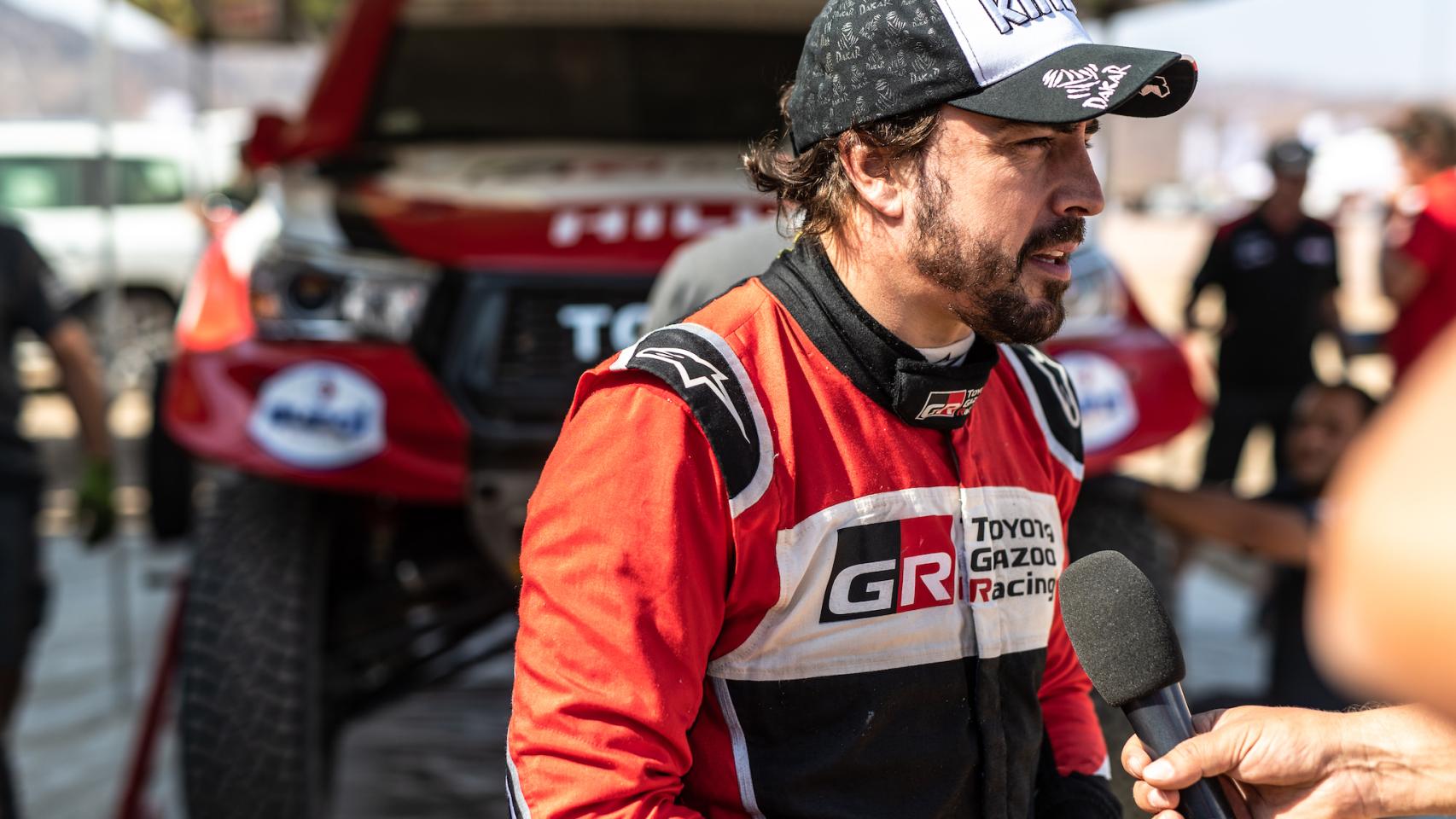 Fernando Alonso en el Rally Al Ula-Neom