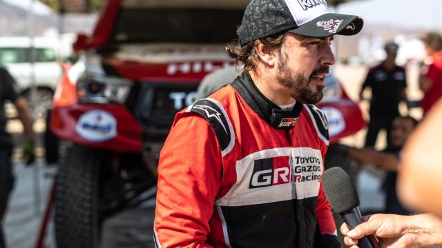 Fernando Alonso en el Rally Al Ula-Neom