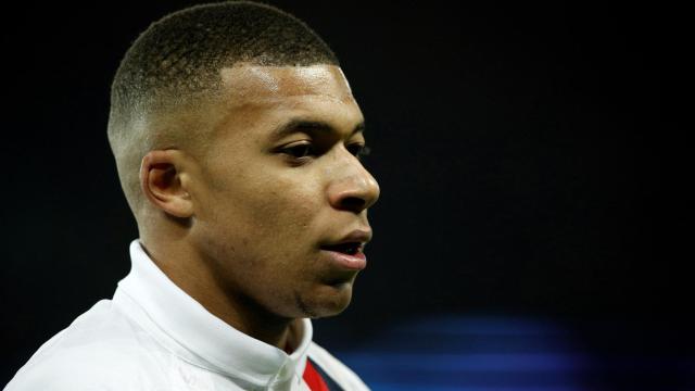 Kylian Mbappé, con el PSG en Champions