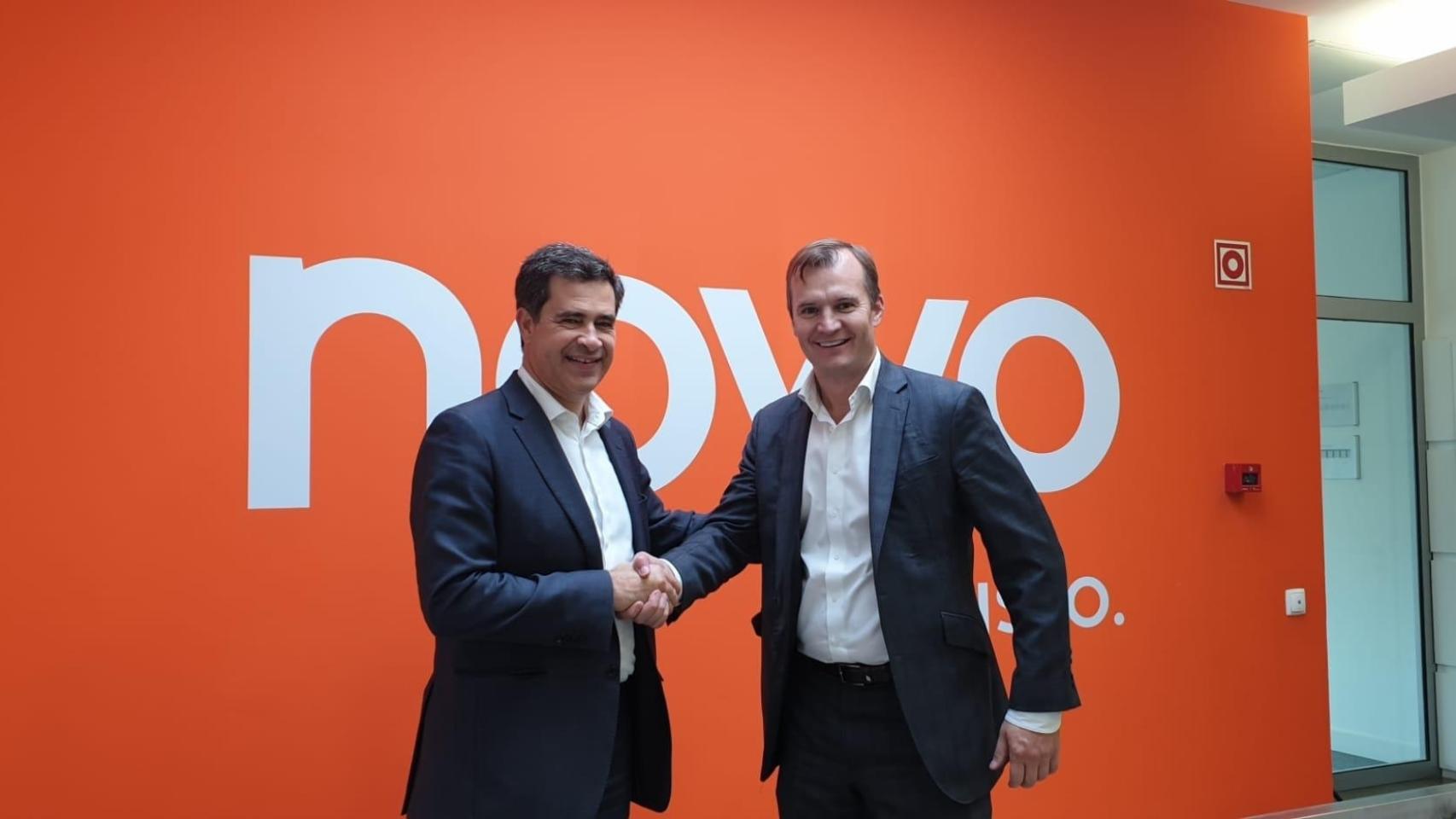 Miguel Venâncio, Presidente del Consejo de Administración de NOWO/Oni y Meinrad Spenger, Consejero Delegado del Grupo MásMóvil