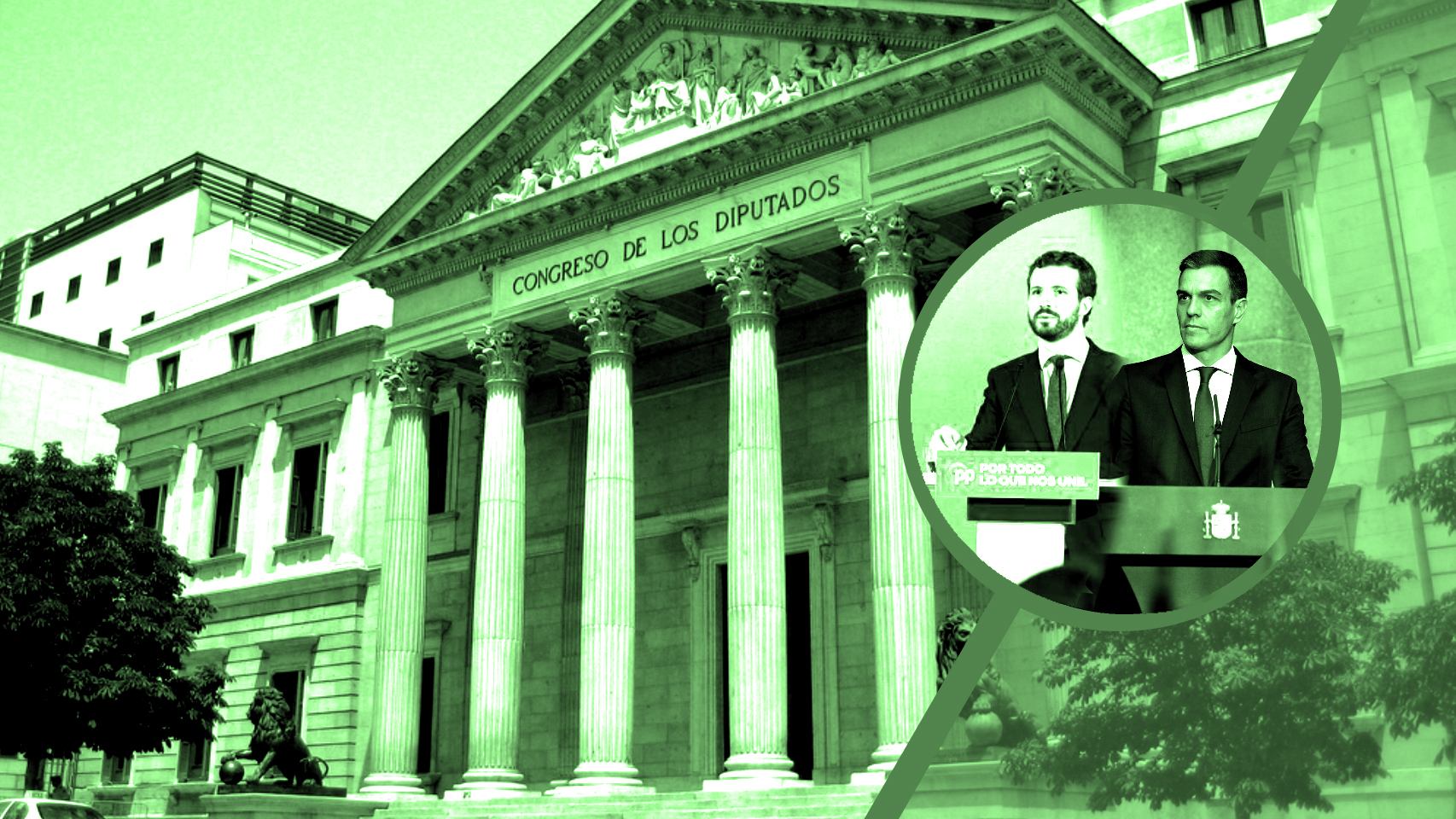 Pablo Iglesias y Pedro Sánchez.