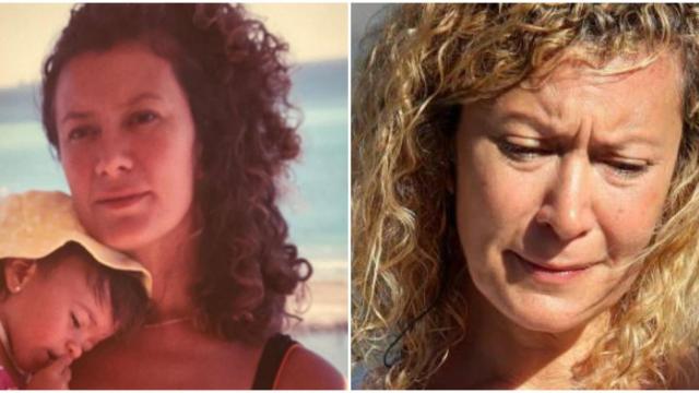 Diana López-Pinel con su hija Diana, en una foto de archivo familiar.