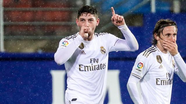 Fede Valverde marca su primer gol con la camiseta del Real Madrid
