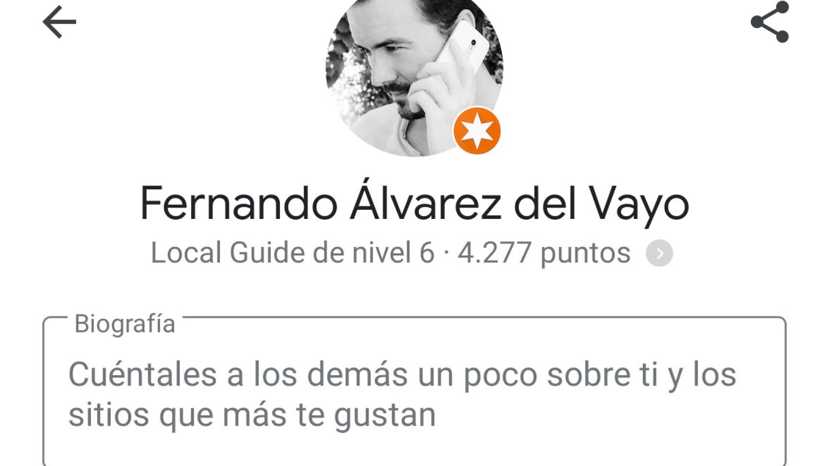 Google Maps te permite editar tu perfil, como en una red social