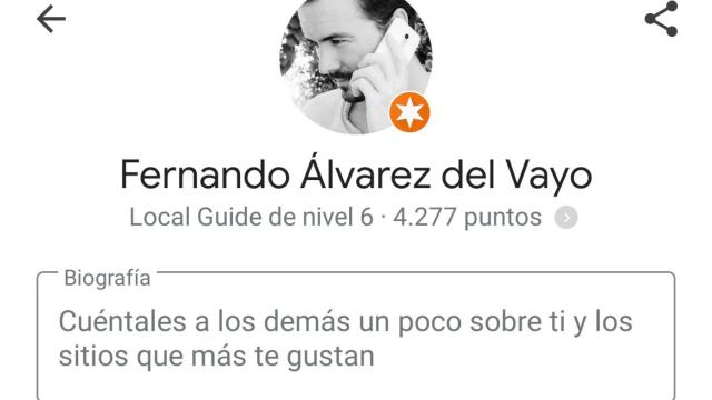 Google Maps te permite editar tu perfil, como en una red social