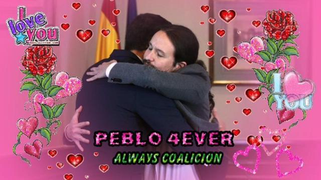 Uno de los 'memes' sobre la nueva relación entre Sánchez e Iglesias