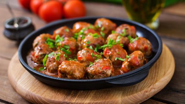 Albóndigas de ternera picantes en salsa oriental, receta con mucho sabor