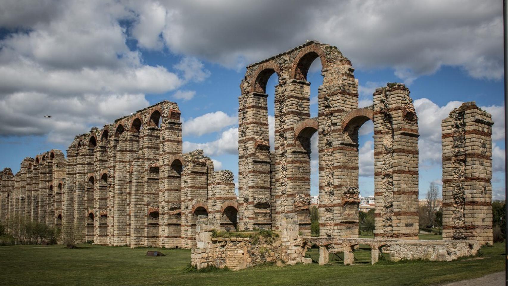 El acueducto romano de Los Milagros, en Mérida.