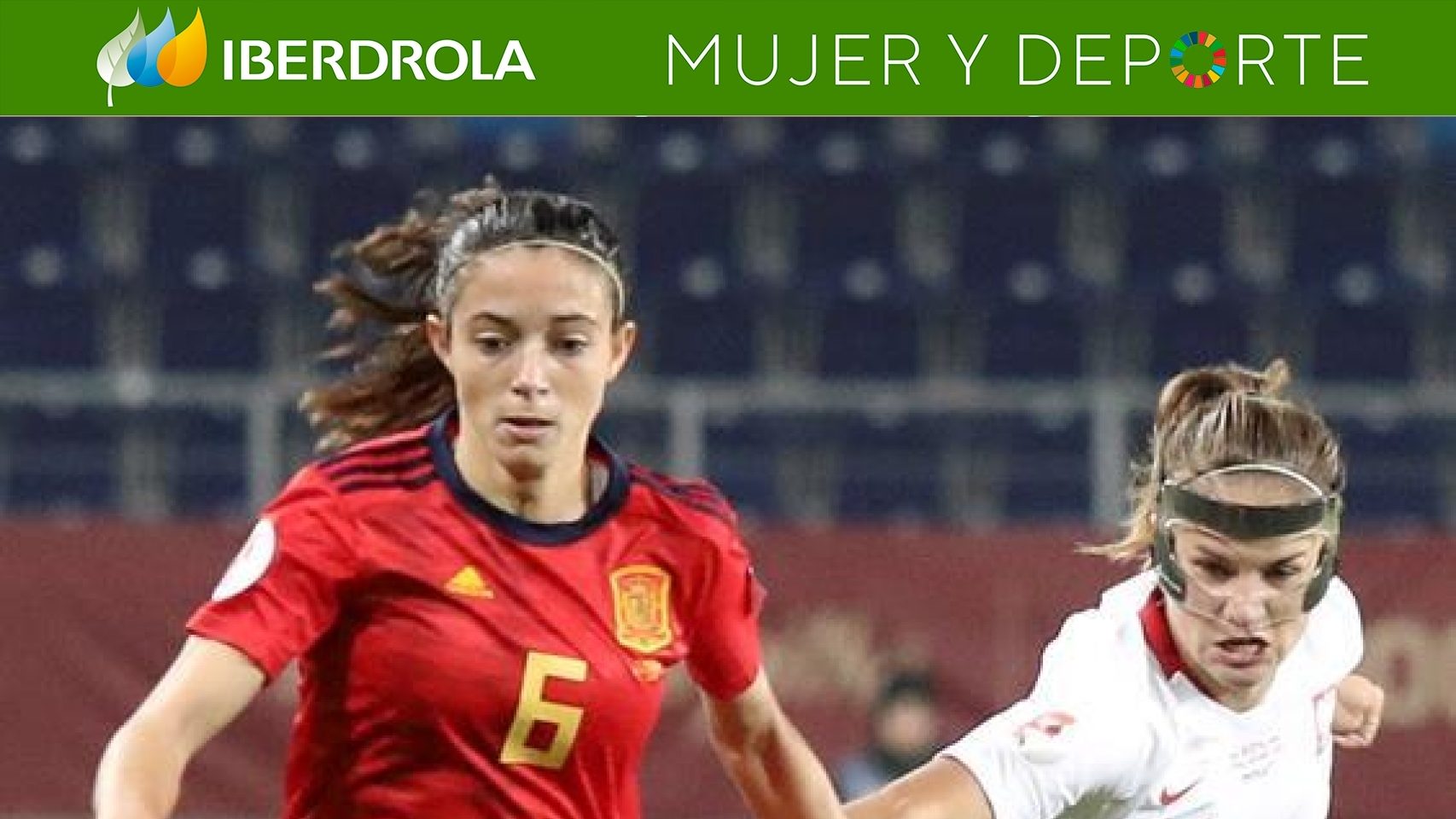 Aitana Bonmatí, en un partido de la selección española de fútbol femenino